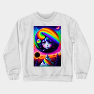 Opulent Cascade Crewneck Sweatshirt